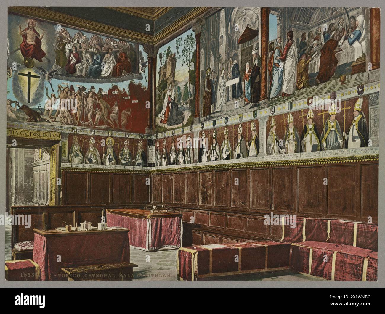 Sala Capitular in der Kathedrale von Toledo, Catedral de Santa Maria de la Asuncion de Toledo, ist die Kathedrale des Erzbistums Toledo in Toledo, Spa Stockfoto