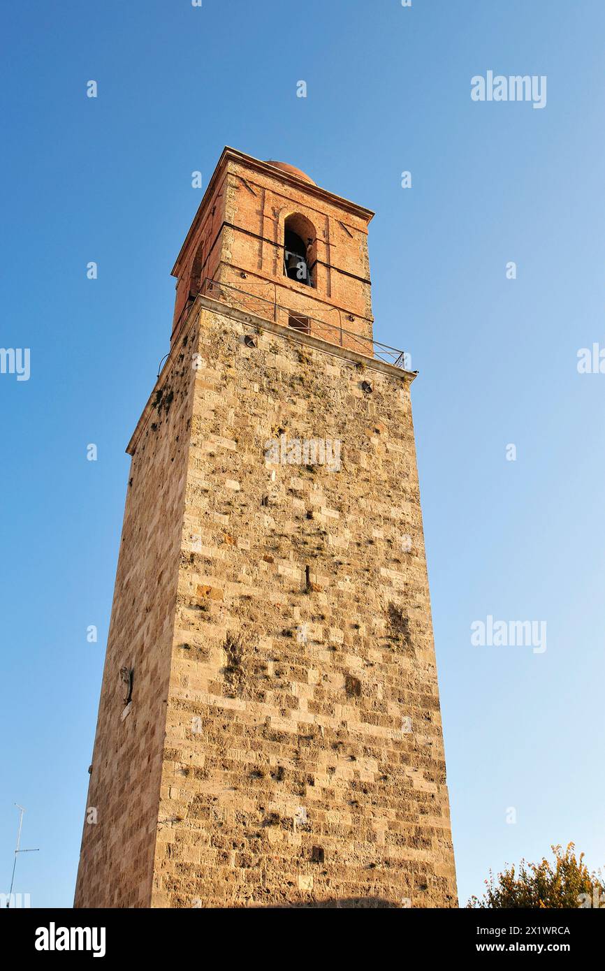Der Glockenturm der Kathedrale. Chiusi. Provinz Siena. Toskana. Italien Stockfoto