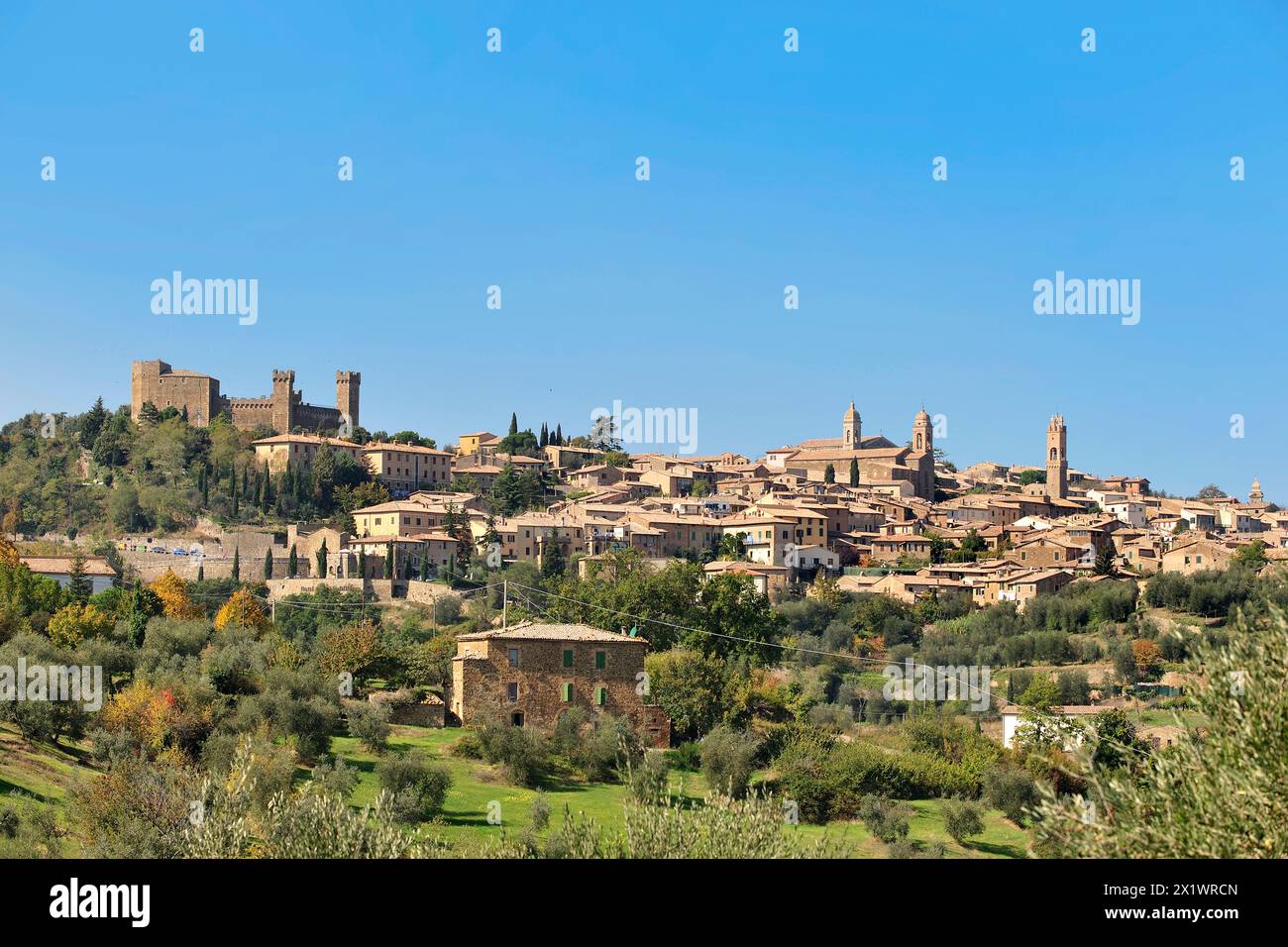 Montalcino. Provinz Siena. Toskana. Italien Stockfoto