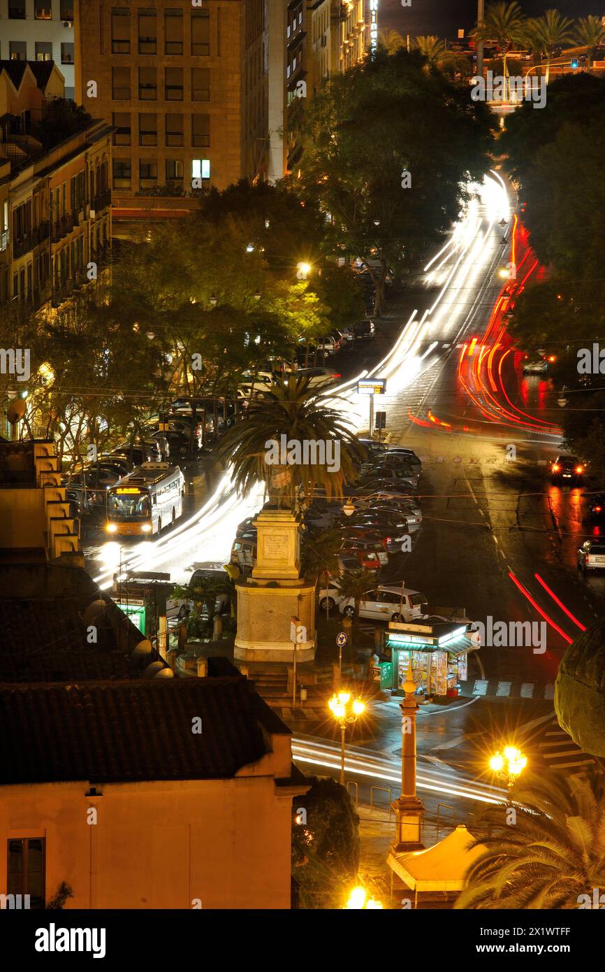 Largo Carlo Felice. Cagliari. Sardinien. Italien Stockfoto