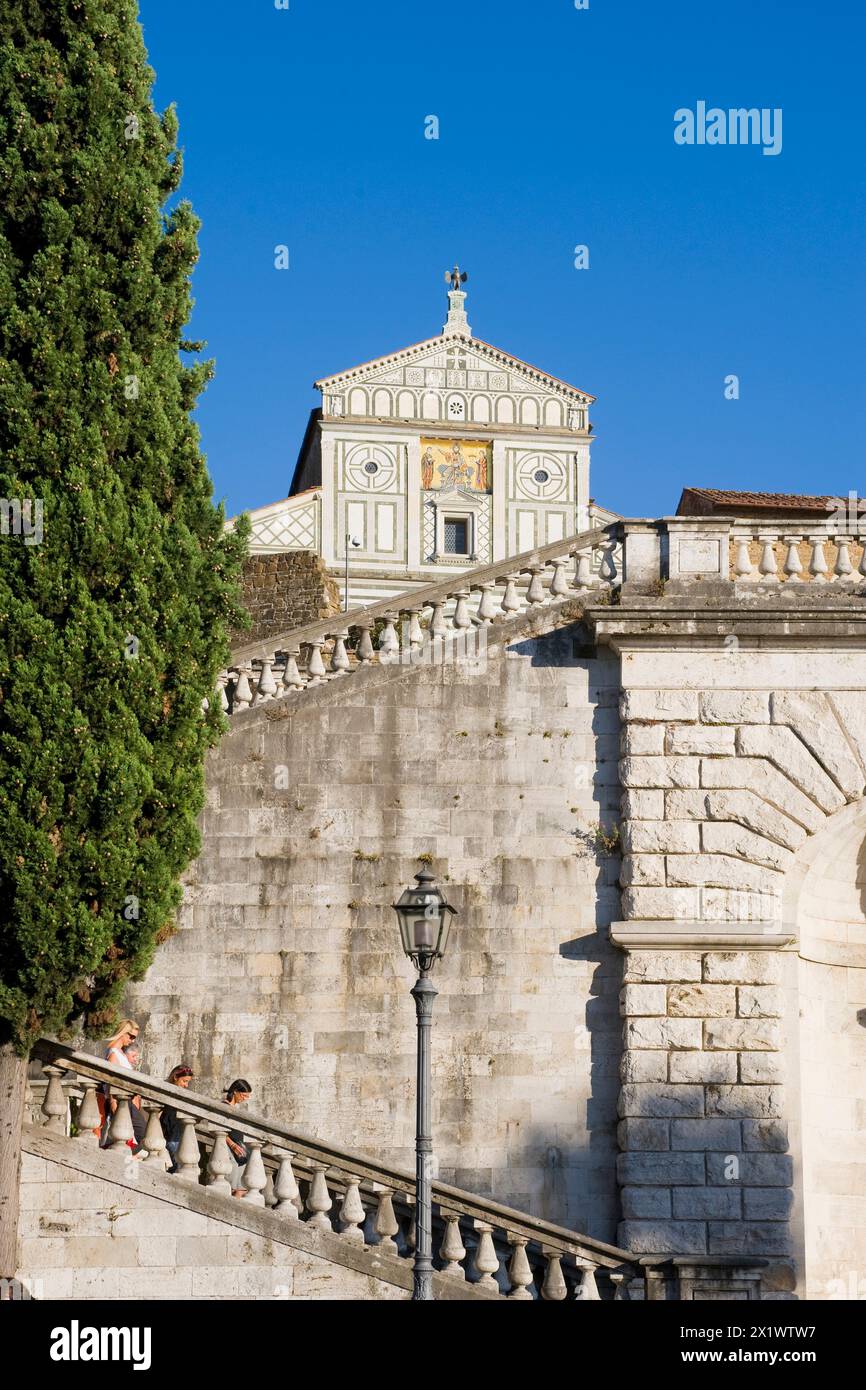 San Miniato Al Monte. Florenz. Toskana Stockfoto