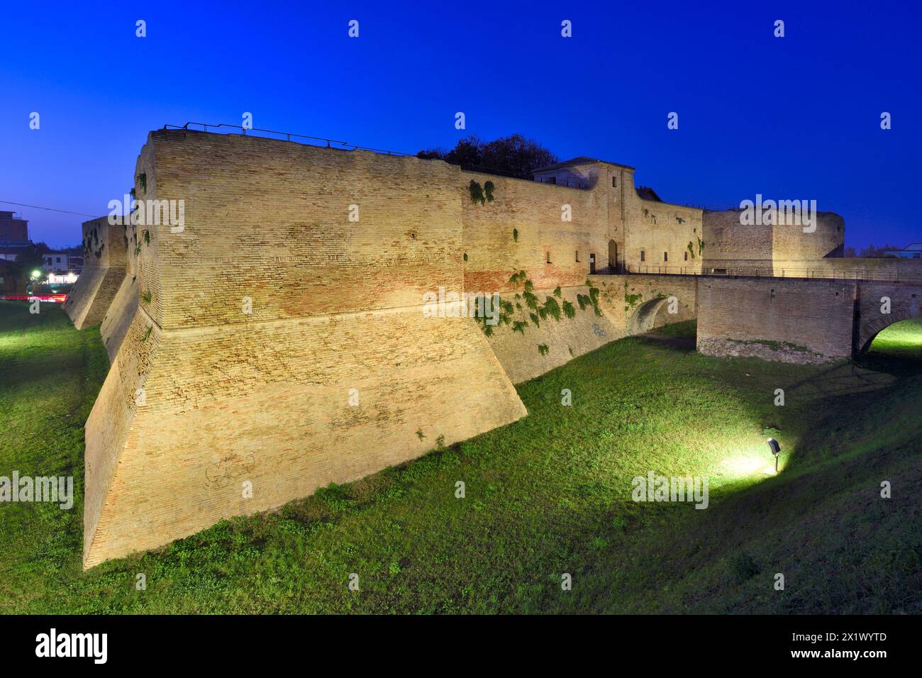 Festung Malatesta. Fano. Marken. Italien Stockfoto