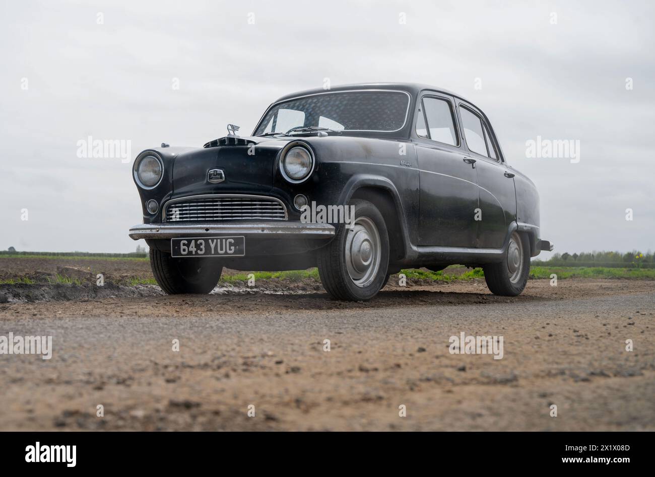1955 Austin A40 Cambridge klassischer britischer Familienwagen aus den 1950er Jahren Stockfoto