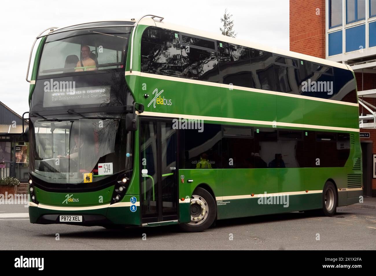 South Western Railway Bus Ersatzdienst 14. April 2024 Brockenhust und Lymington New Forest Vereinigtes Königreich Stockfoto