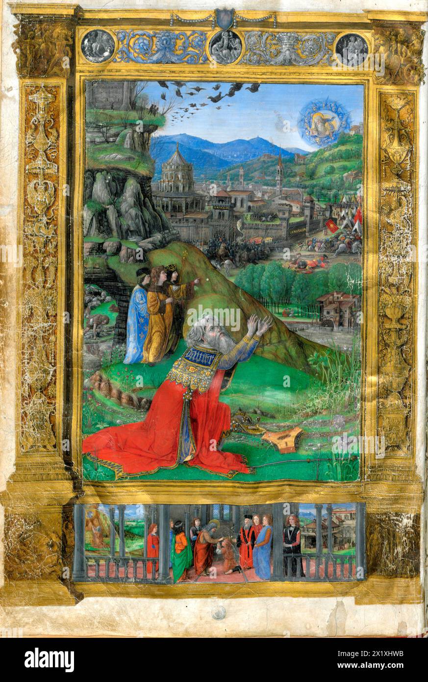 Psalmen von David. Dritter Band der Bibel - Psalterium David Bibliorum Tomus III. Aus Italien n 1489 bis 1490 Stockfoto
