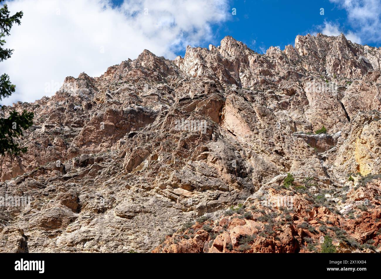 Wunderschöne Felsen im Sheep Creek National Geological Area, Utah. Stockfoto