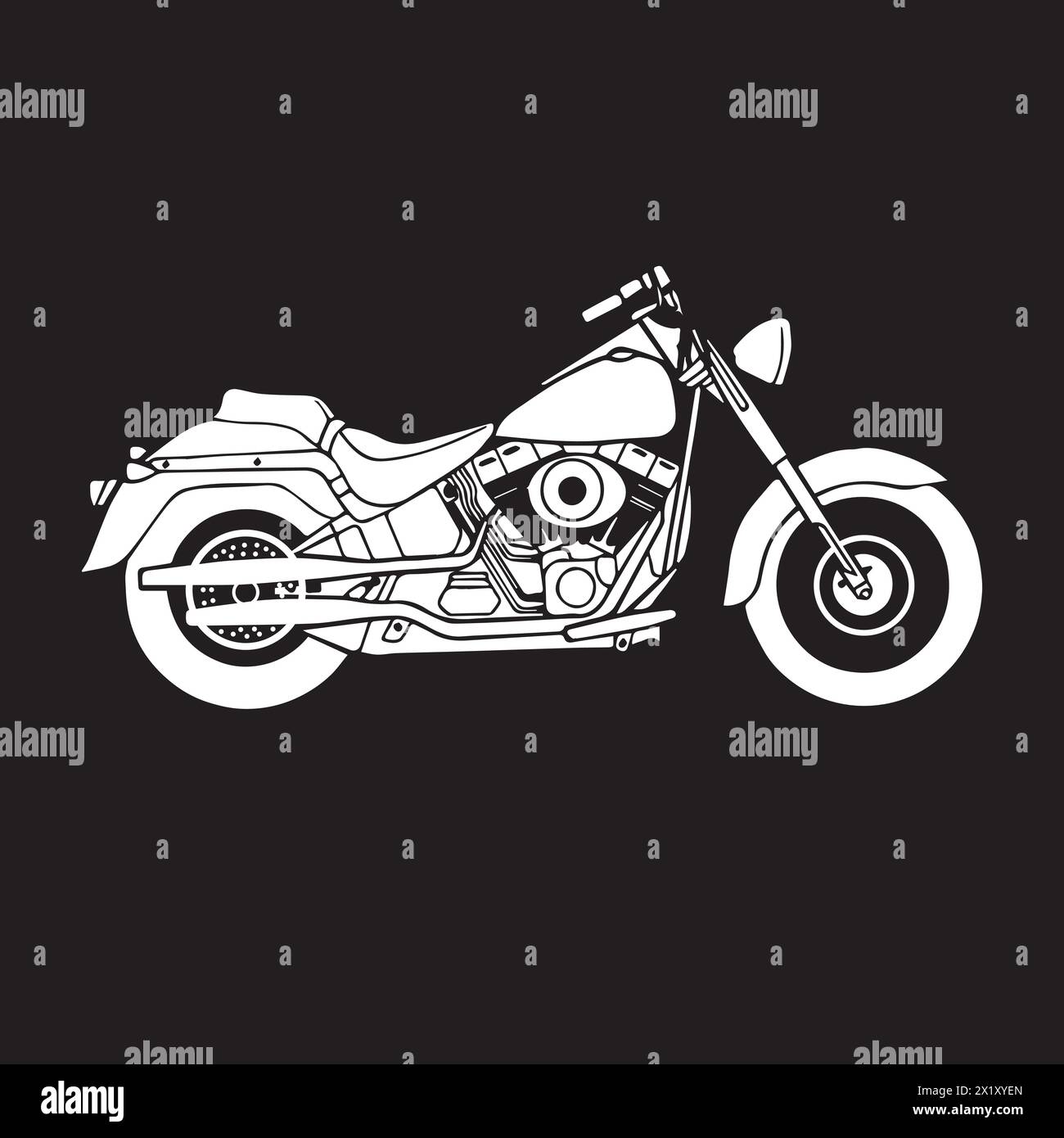 Motorrad Icon Vektor Illustration einfaches Design Stock Vektor