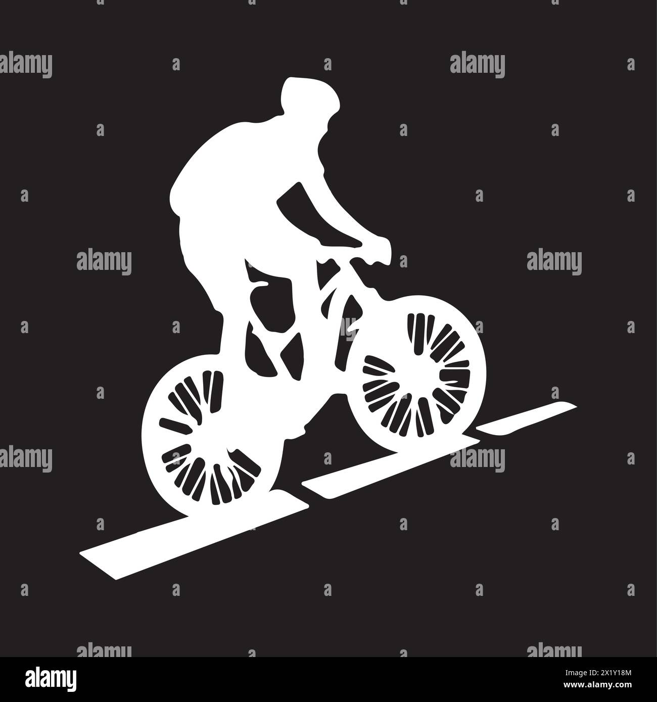 Fahrradsport Icon Vektor Illustration Design Stock Vektor