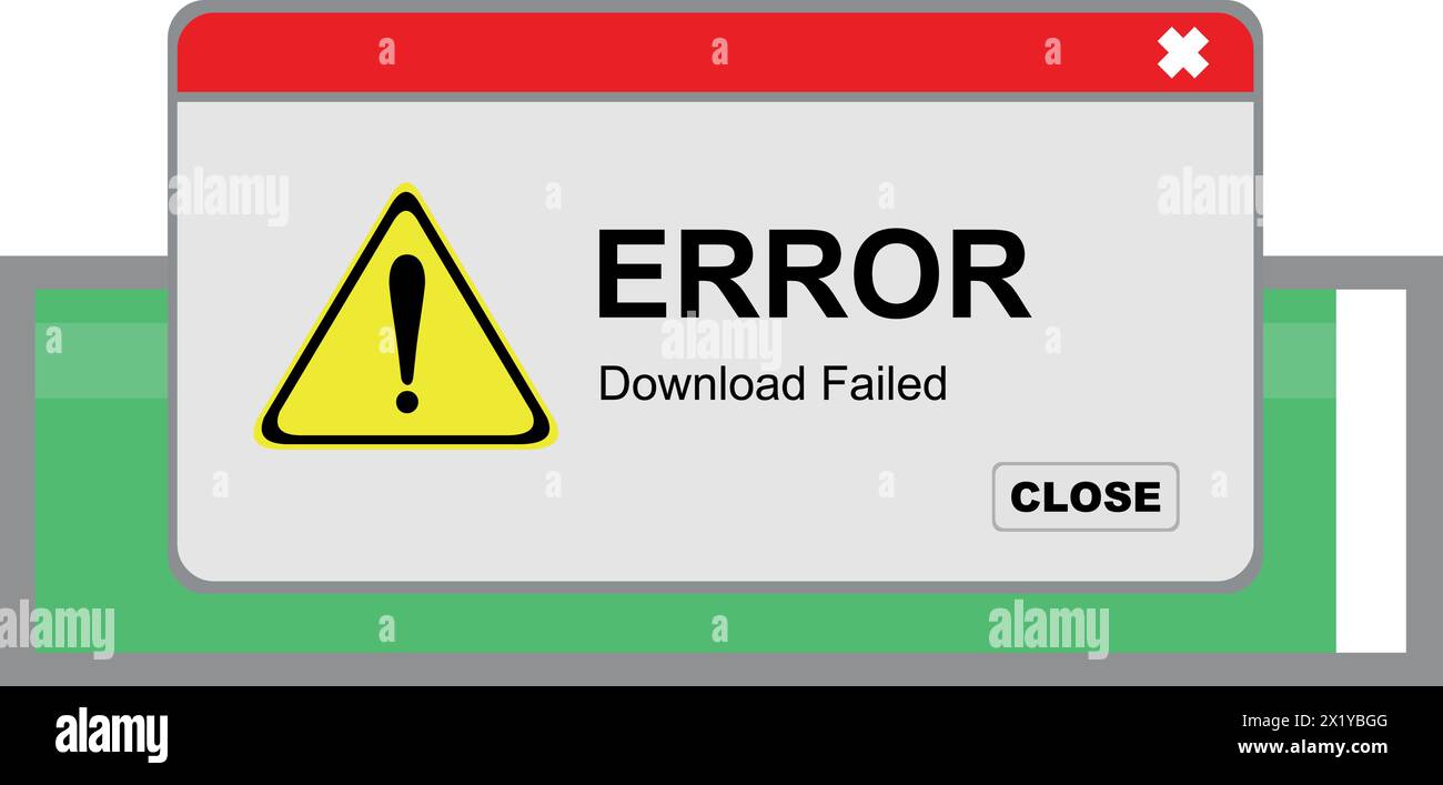 Vektorposter konnte nicht heruntergeladen werden Stock Vektor