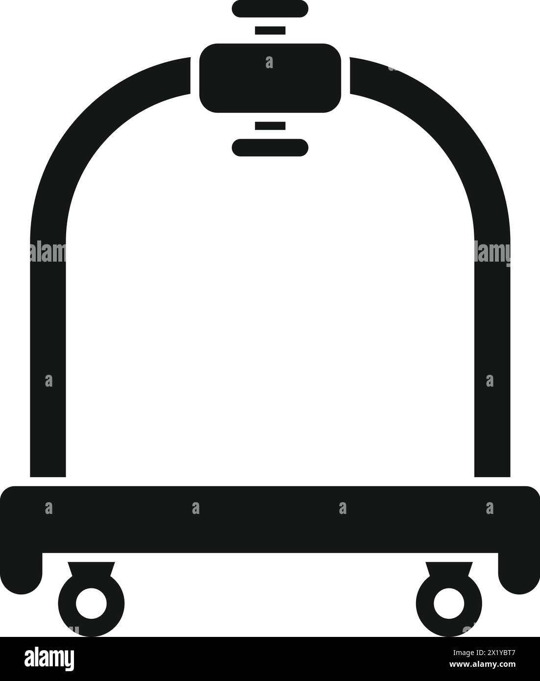 Tour Design perfekte Trolley Icon einfacher Vektor. Lieferung verschieben. Transportreisende Stock Vektor