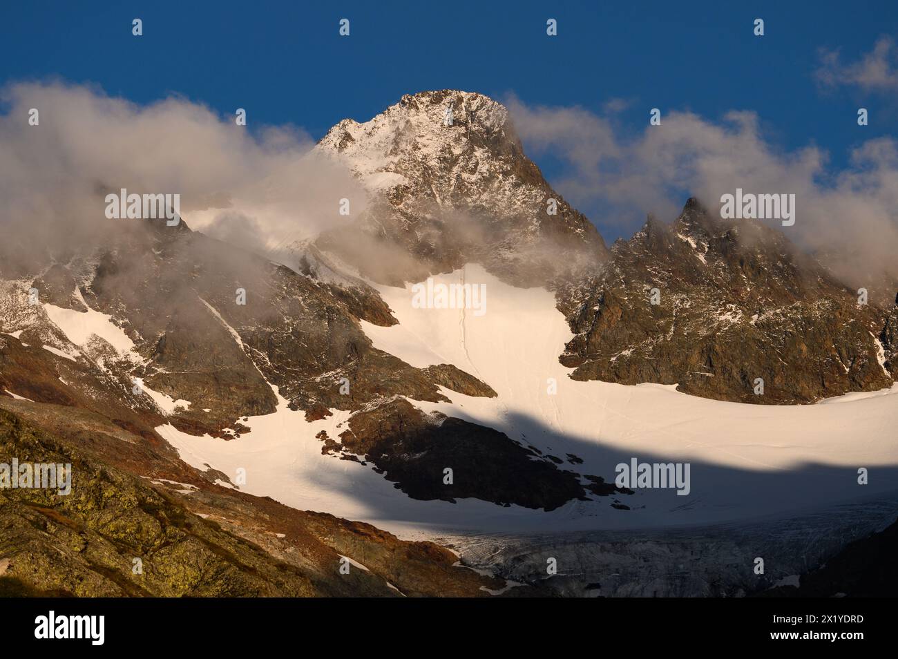 Gipfel des Steingletschers, Sustenpass, Kanton Bern, Schweiz Stockfoto