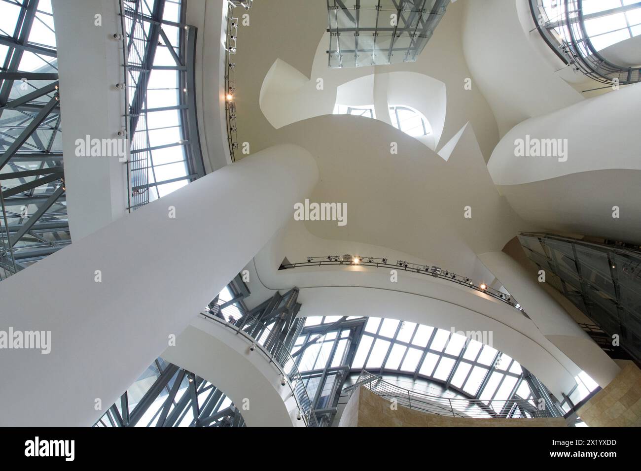 Guggenheim Museum, Bilbo-Bilbao, Vizcaya, Baskisches Land, Spanien. Stockfoto