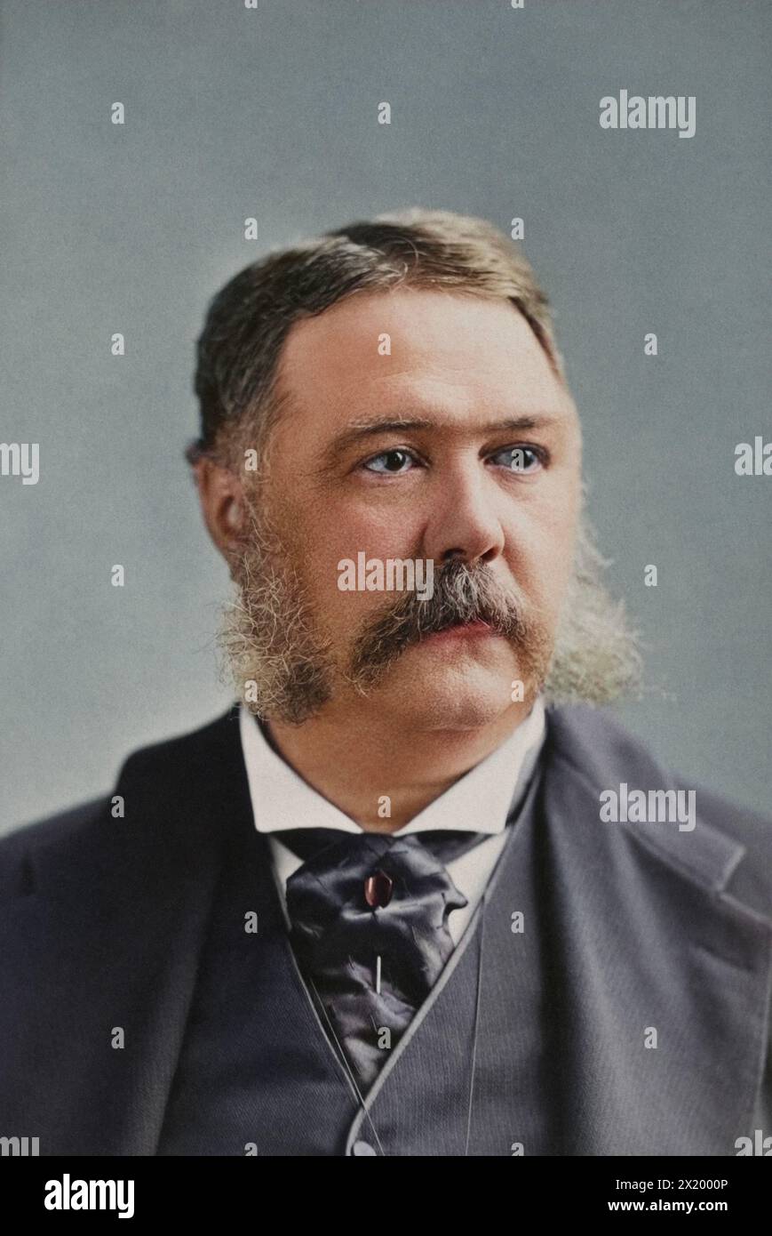 Chester Alan Arthur. Um 1880. Von Abraham Bogardus. Stockfoto