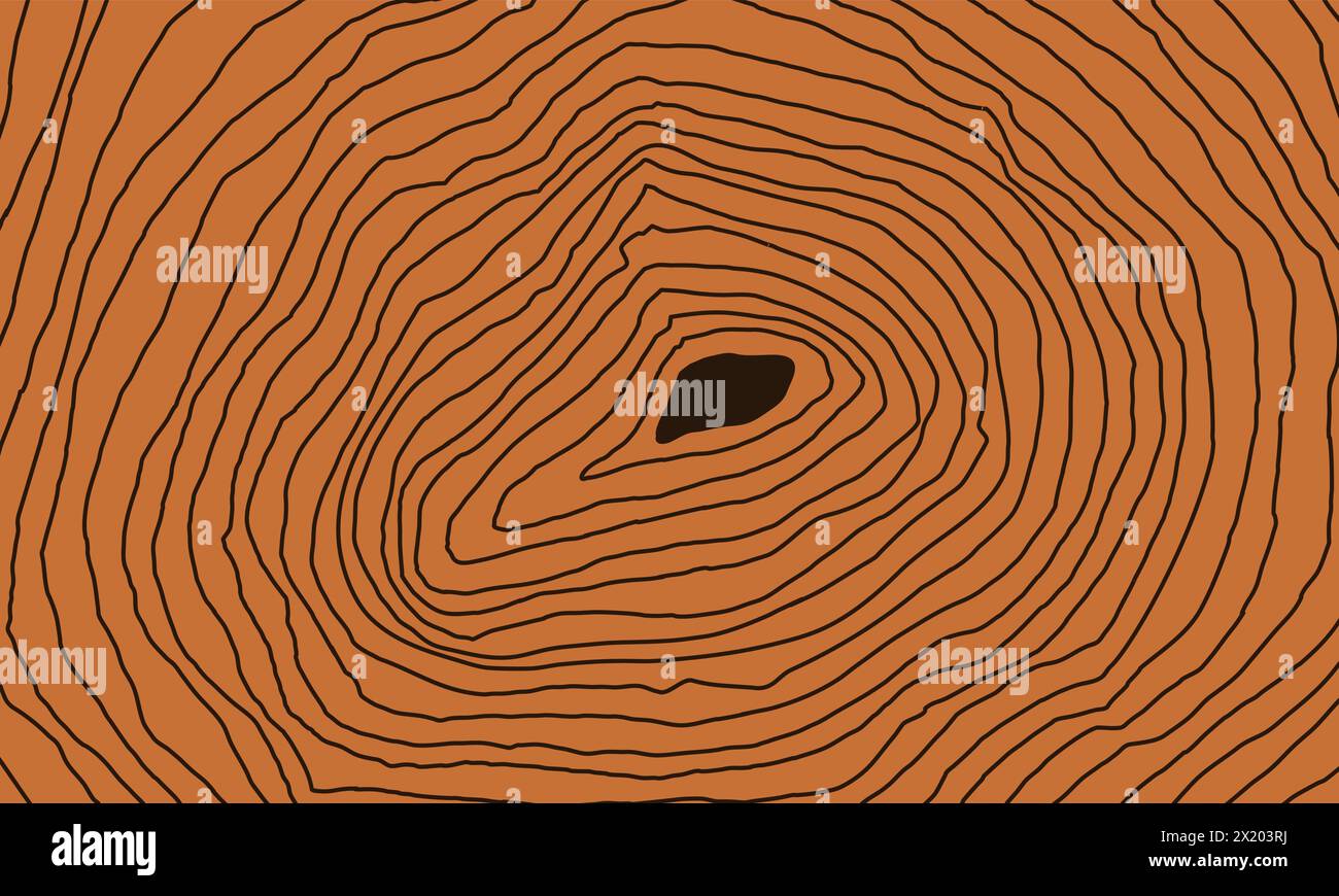 Holzfaserstruktur voller Hintergrund. Grafiken mit Kernholzmuster Stock Vektor