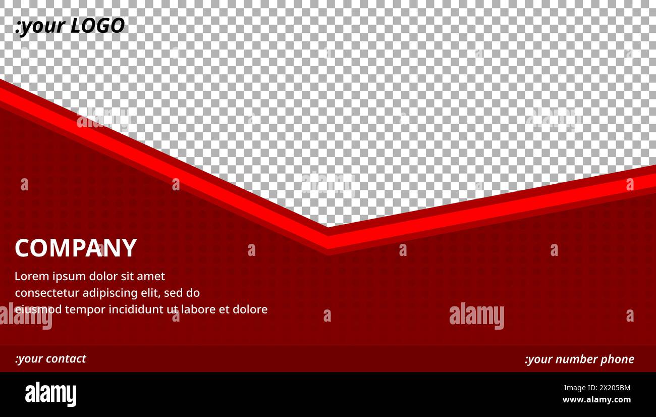 Unternehmensprofile Flyer Landing-Page, Deckblatt-Template-Design Stock Vektor