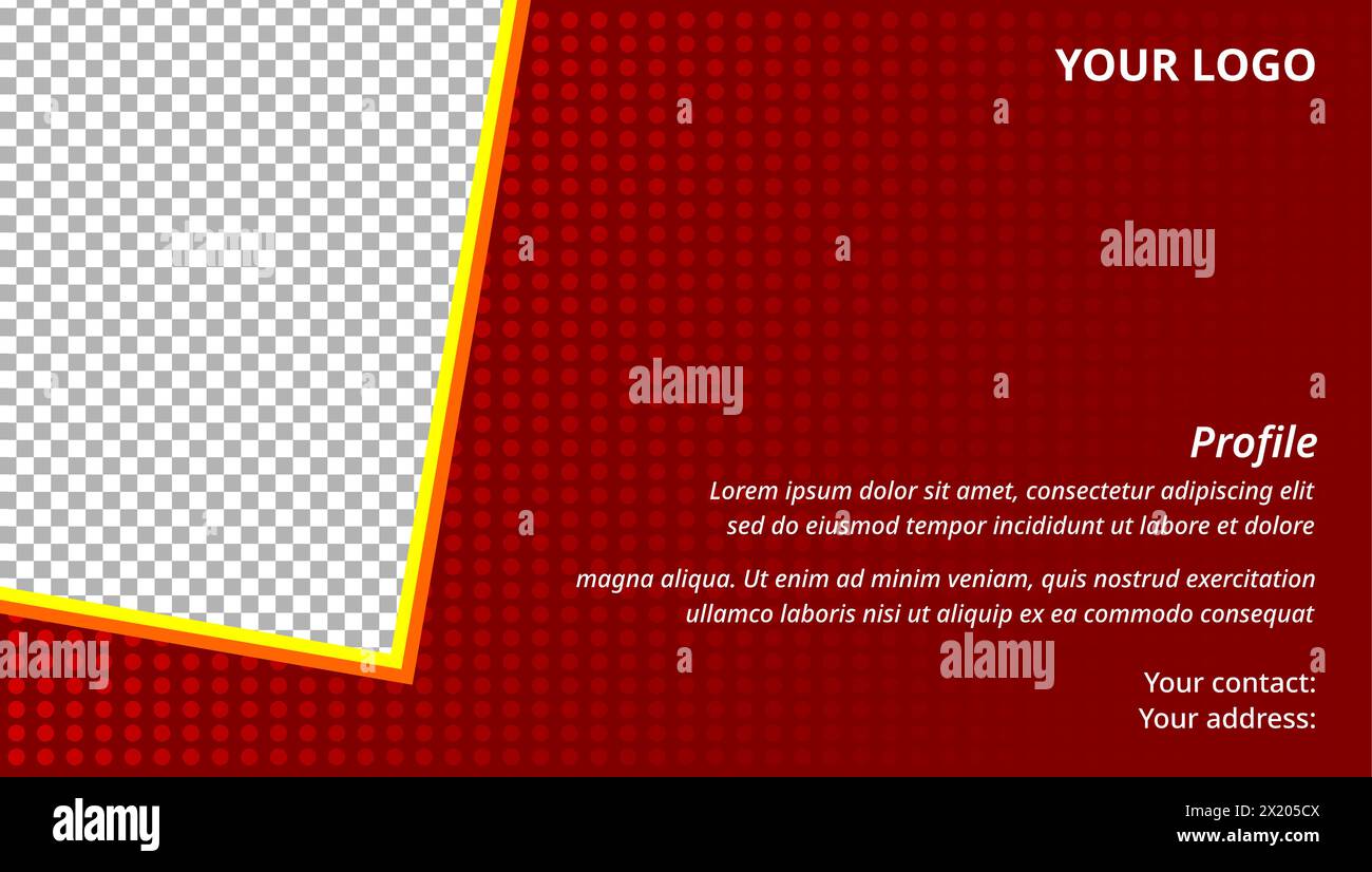 Unternehmensprofile Flyer Landing-Page, Deckblatt-Template-Design Stock Vektor