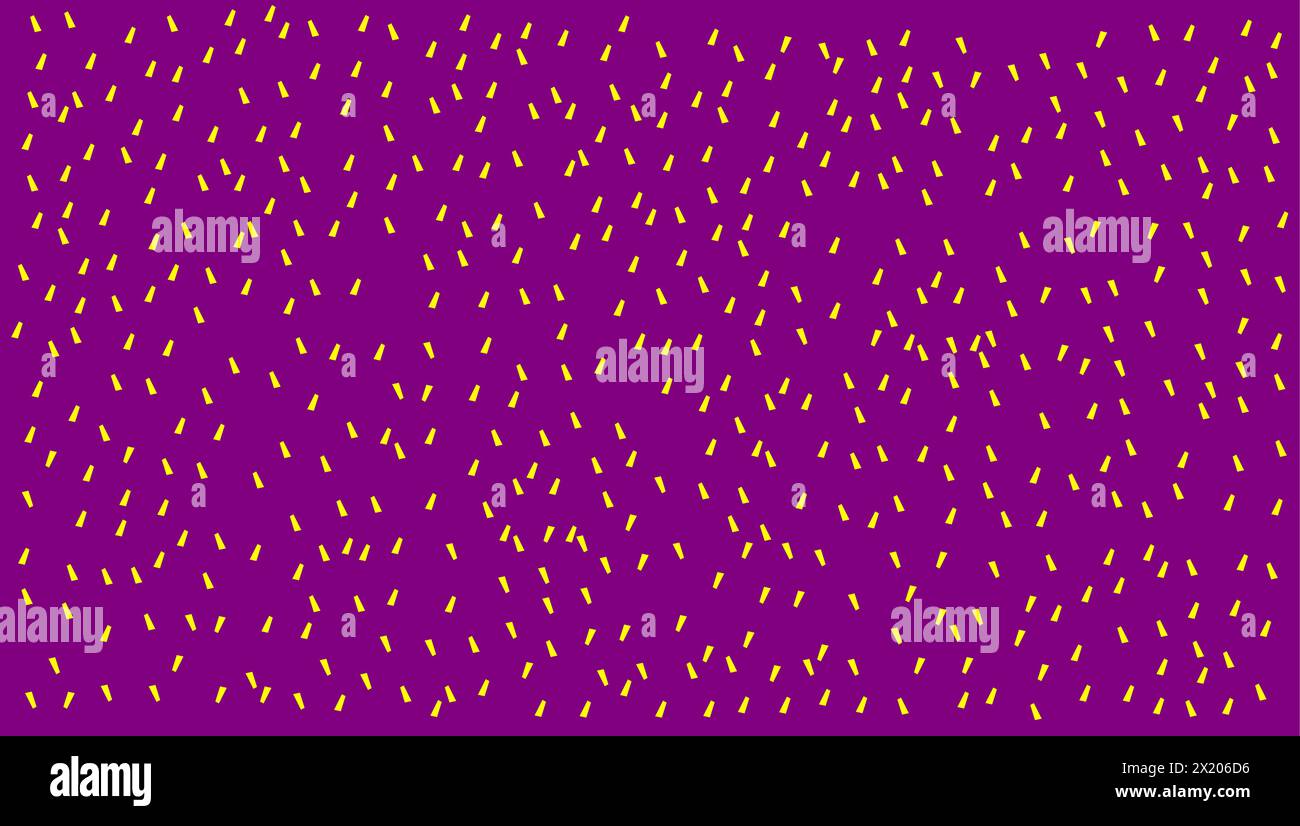 Kleine Konfetti-Flocken. Funkeln auf violettem Hintergrund Stock Vektor