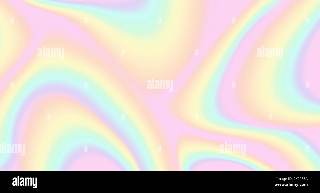 Abstrakter Vektor-Regenbogenhintergrund im Glitch-Stil. Farbenfrohe Textur im Krawattenlook. Vektorholographische Folientextur. Stock Vektor