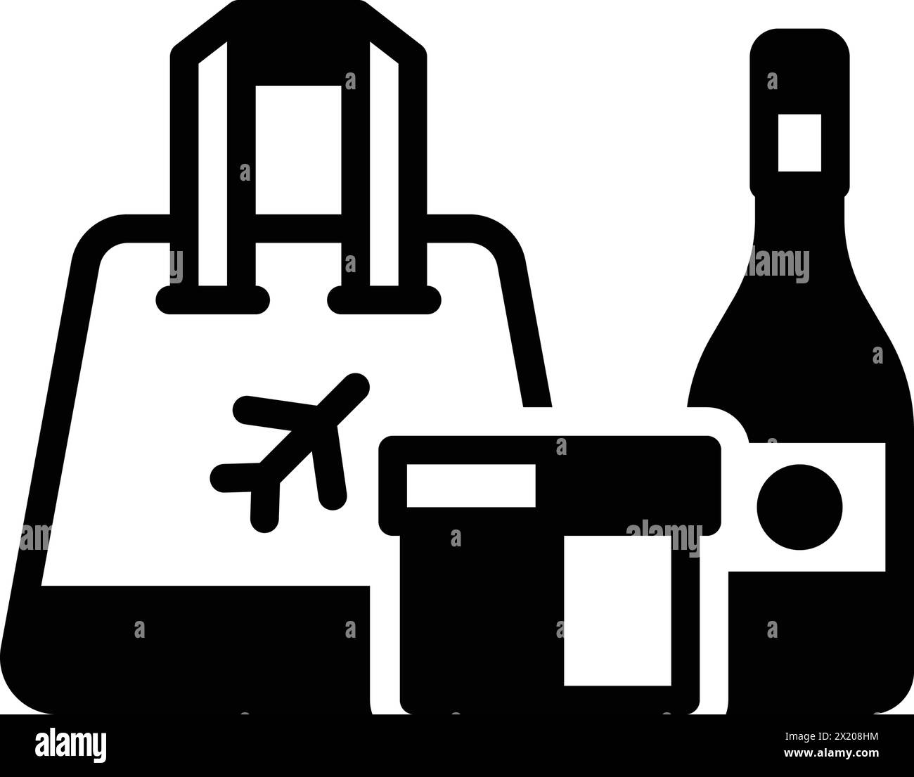 Symbol für Duty-free-Duty Stock Vektor