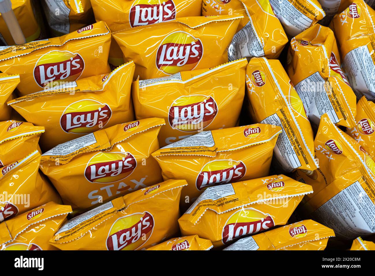 Lay's Potato Chips des ursprünglichen Geschmacks am 5. März 2024 in Bangkok, Thailand. Stockfoto
