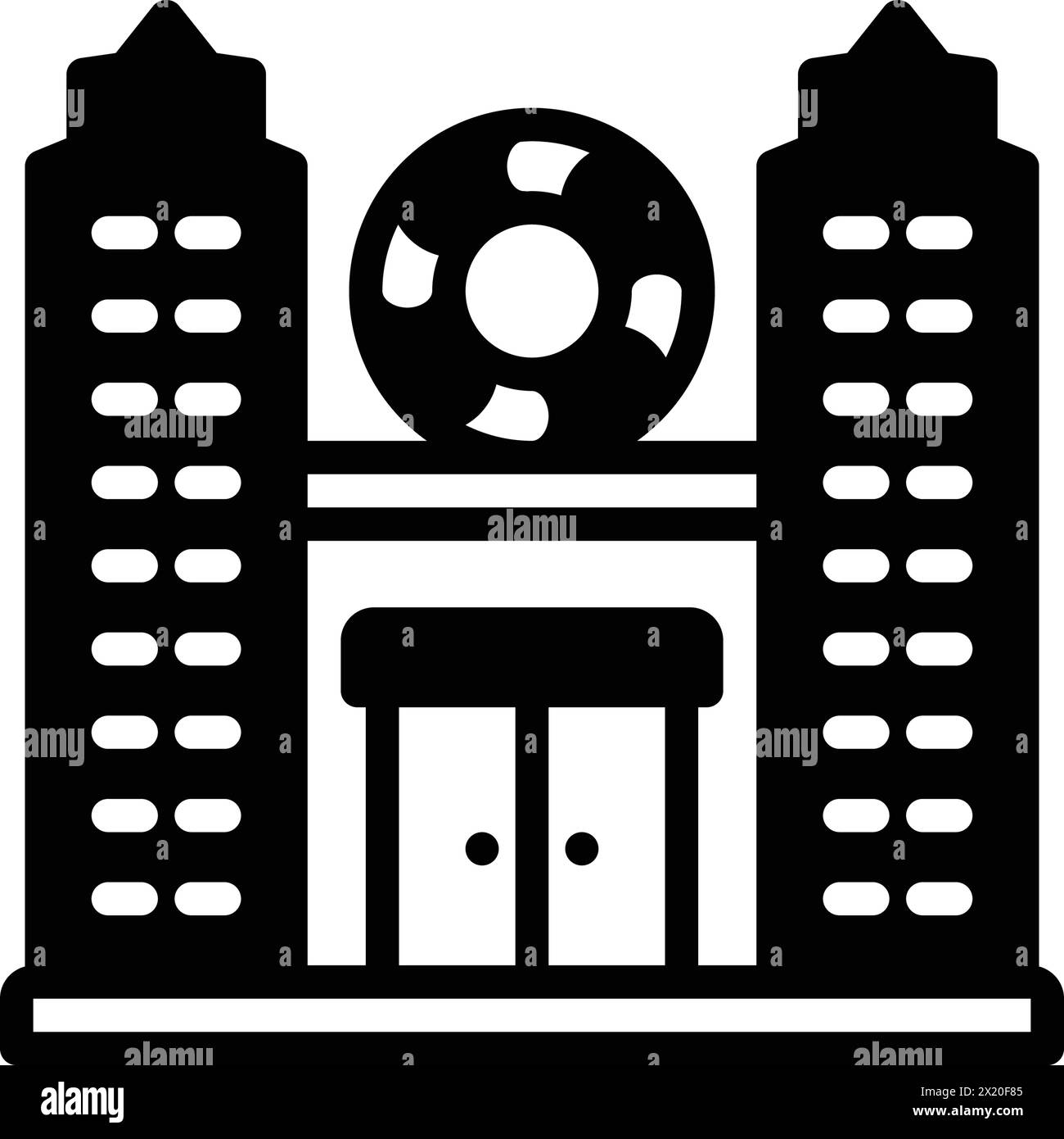Symbol für Casino, Club Stock Vektor