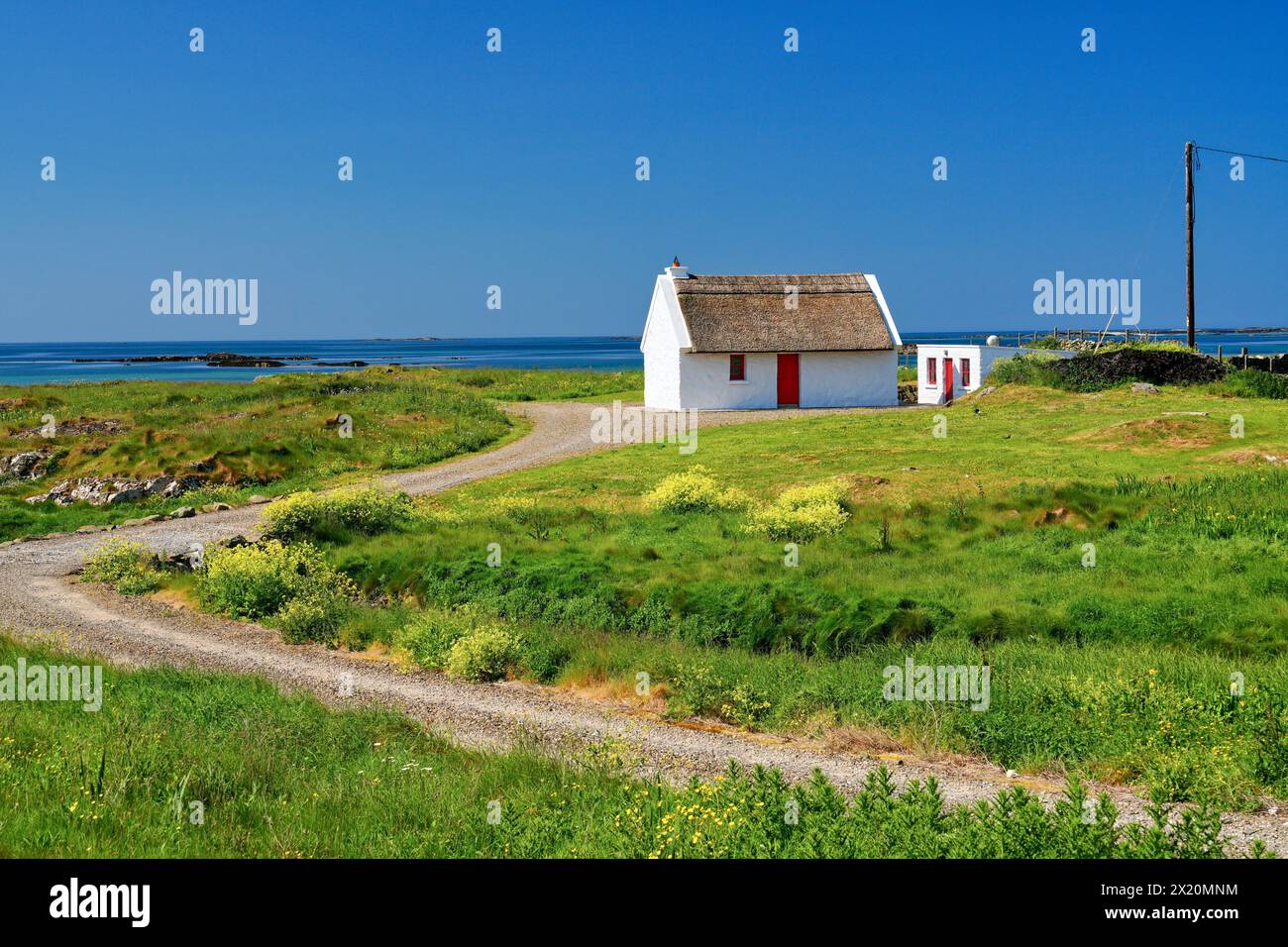 Irland, County Galway, West Connemara, Bauernhof, Ferienhaus Stockfoto