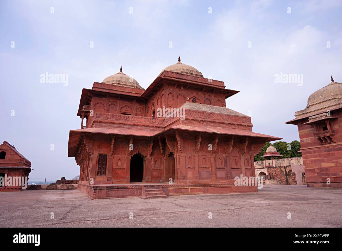 Raja Birbal's House, Fatehpur Sikri, Uttar Pradesh, Indien Stockfoto