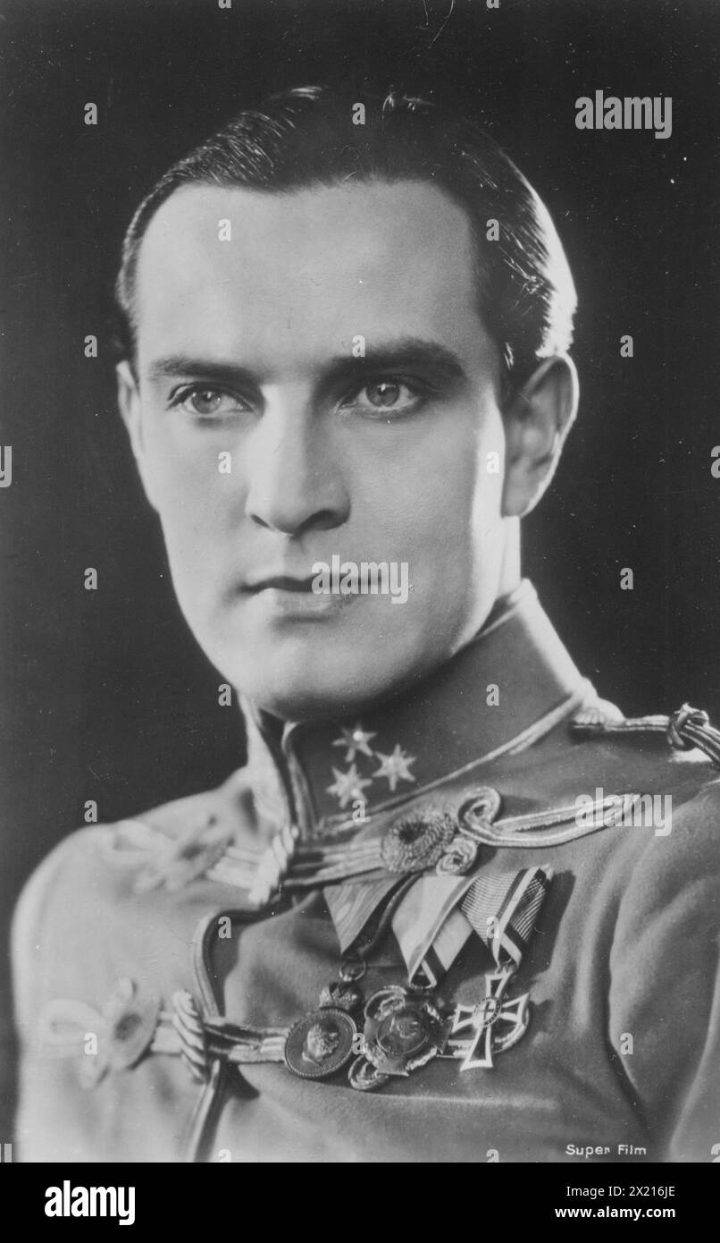 Stuewe, Hans, 14.5.1901 - 13.5,1976, deutscher Schauspieler und Opernregisseur, Ansichtskarte, ca. 1930, ADDITIONAL-RIGHTS-CLEARANCE-INFO-NOT-AVAILABLE Stockfoto