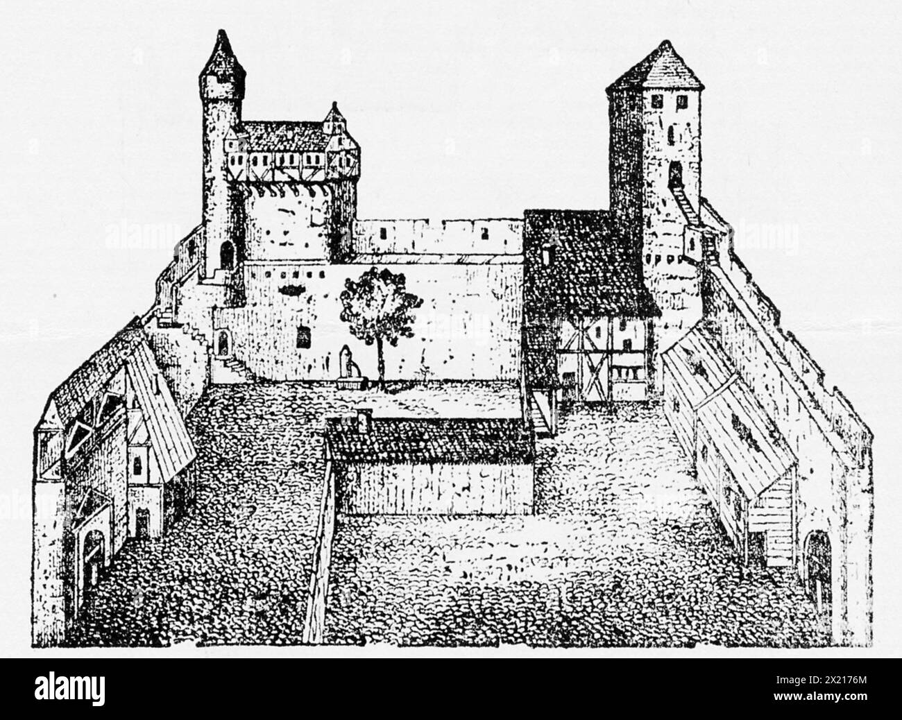 Architektur, Burgen, Deutschland, Schloss Talheim, erbaut im 13. Jahrhundert, ZUSÄTZLICHE RECHTE-CLEARANCE-INFO-NOT-AVAILABLE Stockfoto