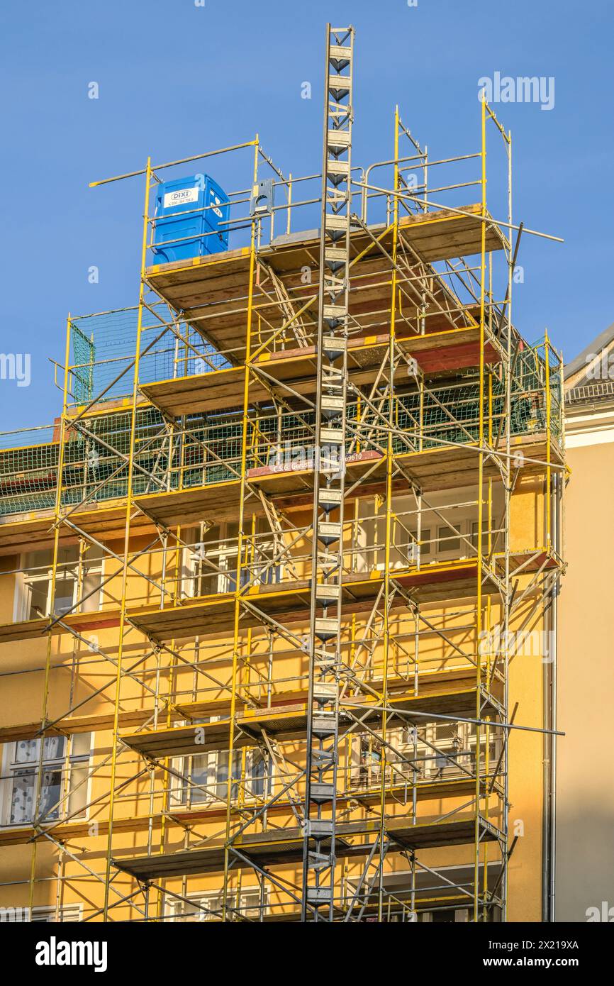 Baustelle, Ausbau Dachgeschoß, Altbau, Hauptstraße, Schöneberg, Tempelhof-Schöneberg, Berlin, Deutschland Stockfoto