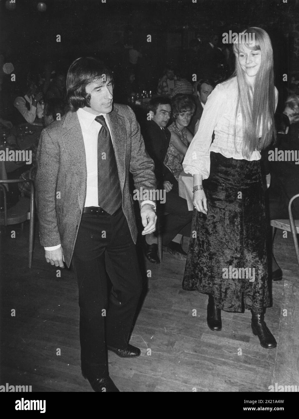 Stewart, John 'Jackie', * 6.11.1939, britischer Rennfahrer, Dancing with Matins Kruuse, 1971, ADDITIONAL-RIGHTS-CLEARANCE-INFO-NOT-AVAILABLE Stockfoto