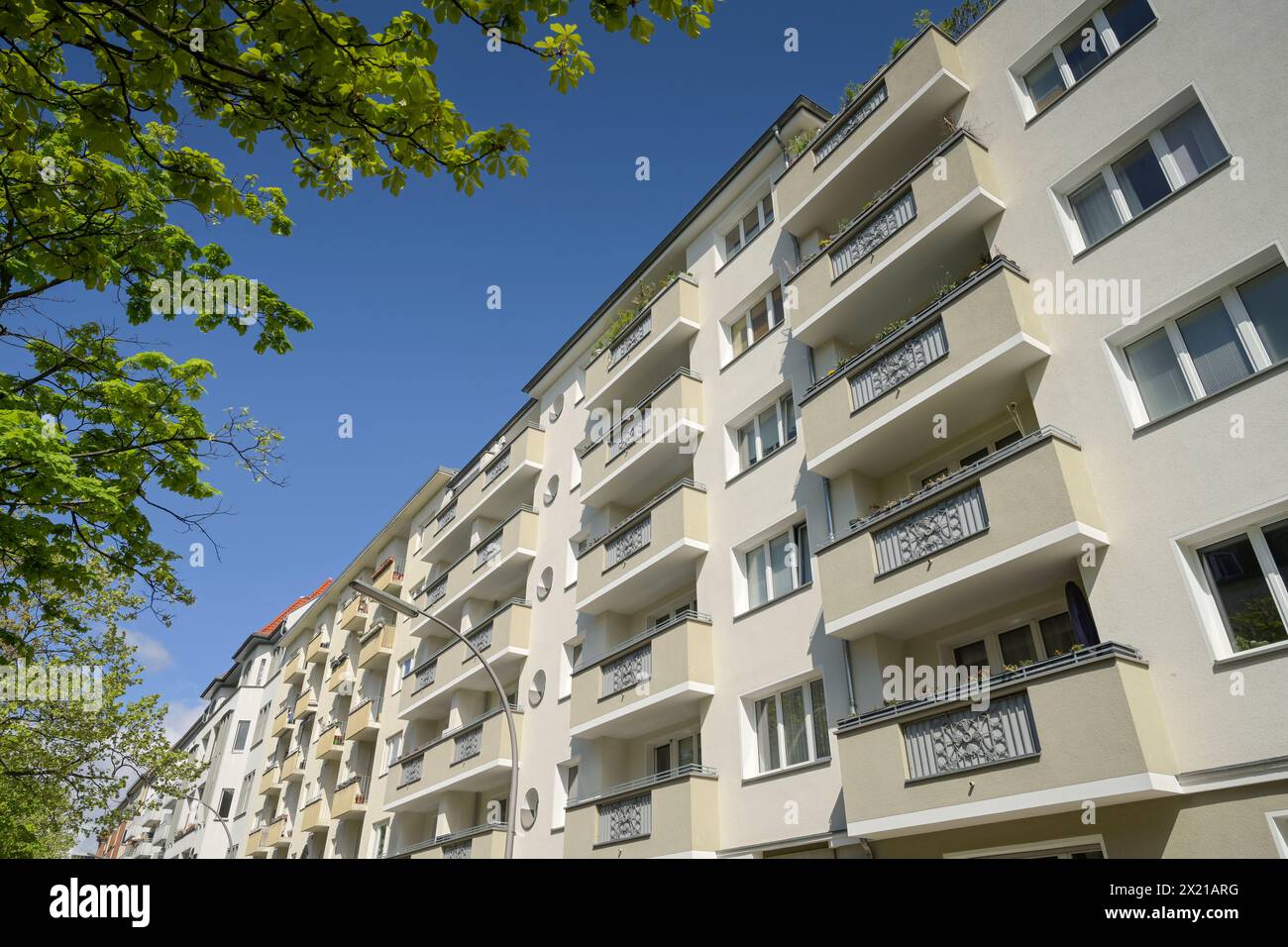 Wohnhäuser, Innsbrucker Straße, Schöneberg, Tempelhof-Schöneberg, Berlin, Deutschland Stockfoto