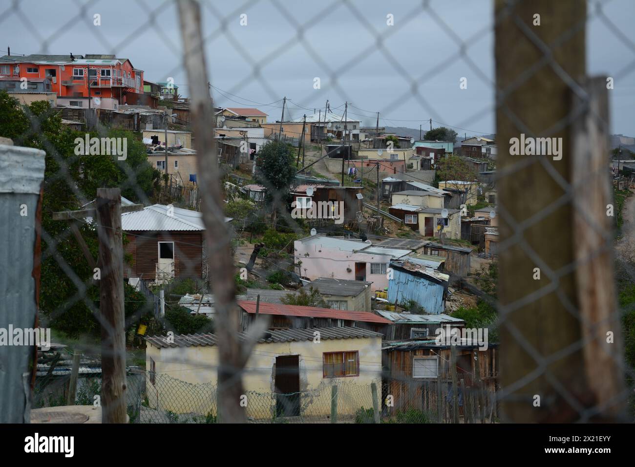 Sidetown in Südafrika Stockfoto