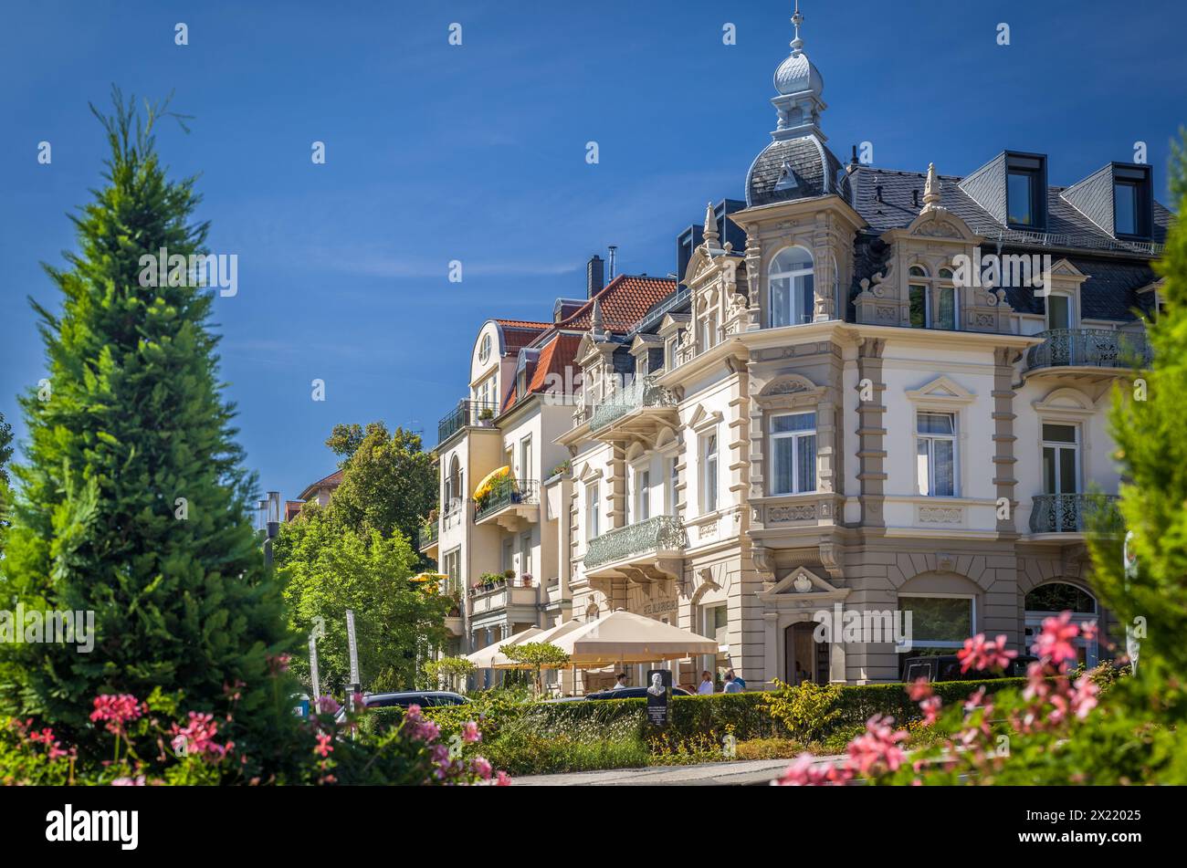 Geographie / Reise, Deutschland, Hessen, Bad Nauheim, historische Villa im Kurgarten von Bad Nauheim, Taunus, ADDITIONAL-RIGHTS-CLEARANCE-INFO-NOT-AVAILABLE Stockfoto