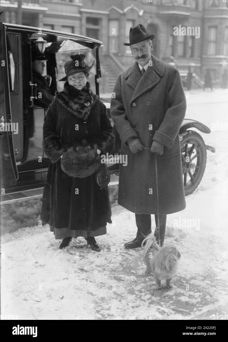 Witherspoon &amp; Hinkel, zwischen c1915 und c1920. Zeigt den Basssänger und Manager Herbert Witherspoon (1873–1935) mit seiner Frau, der Sopransängerin Florence Hinkle (1885–1933). Stockfoto
