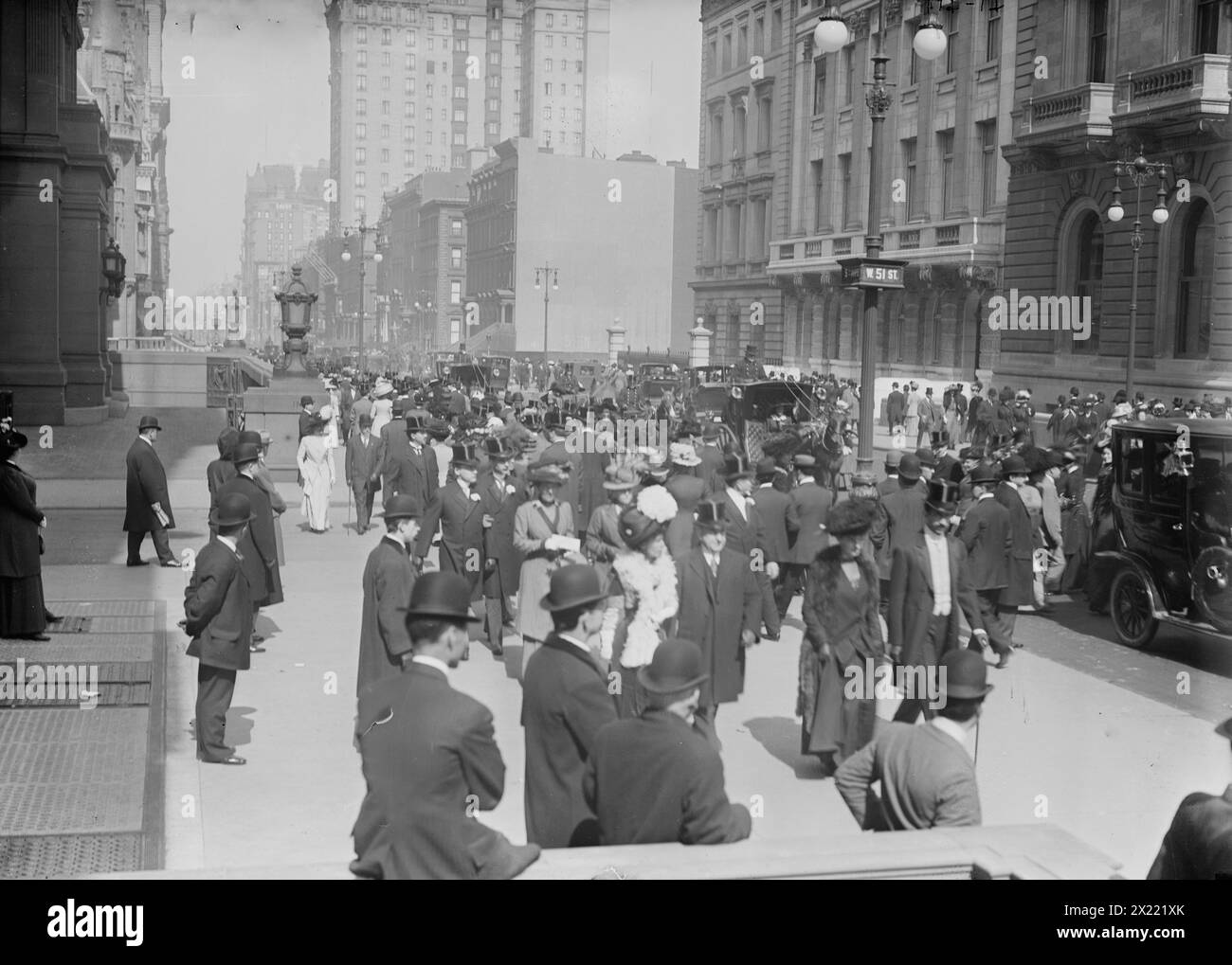Osterparade, Fifth Ave., New York, 1910. Stockfoto
