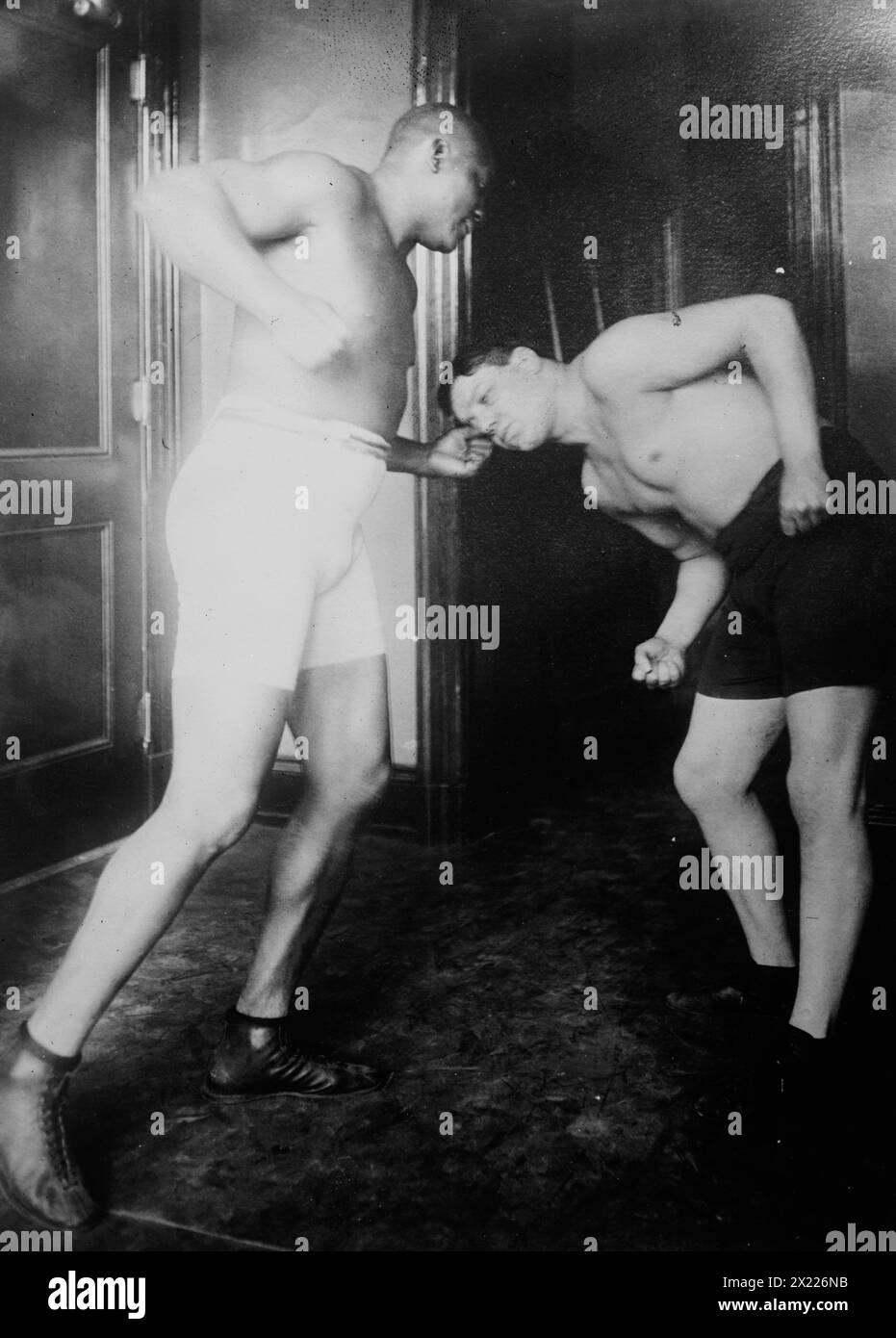 Jack Johnson, zwischen 1910 und 1915. Stockfoto