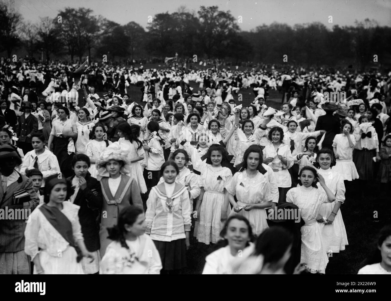 Sportliga der öffentlichen Schule - Central Park, zwischen 1910 und 1915. Stockfoto