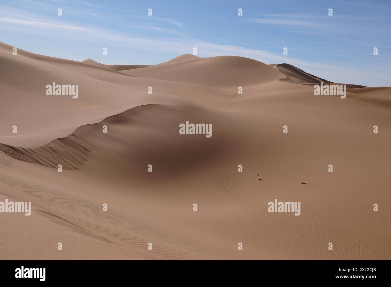 Sanddünen in der Wüste Sahara, Marokko Stockfoto Sanddünen in der Wüste Sahara, Marokko Stockfoto