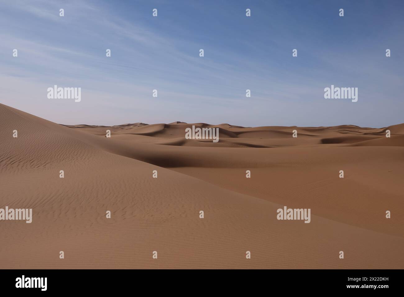 Sanddünen in der Wüste Sahara, Marokko Stockfoto Sanddünen in der Wüste Sahara, Marokko Stockfoto