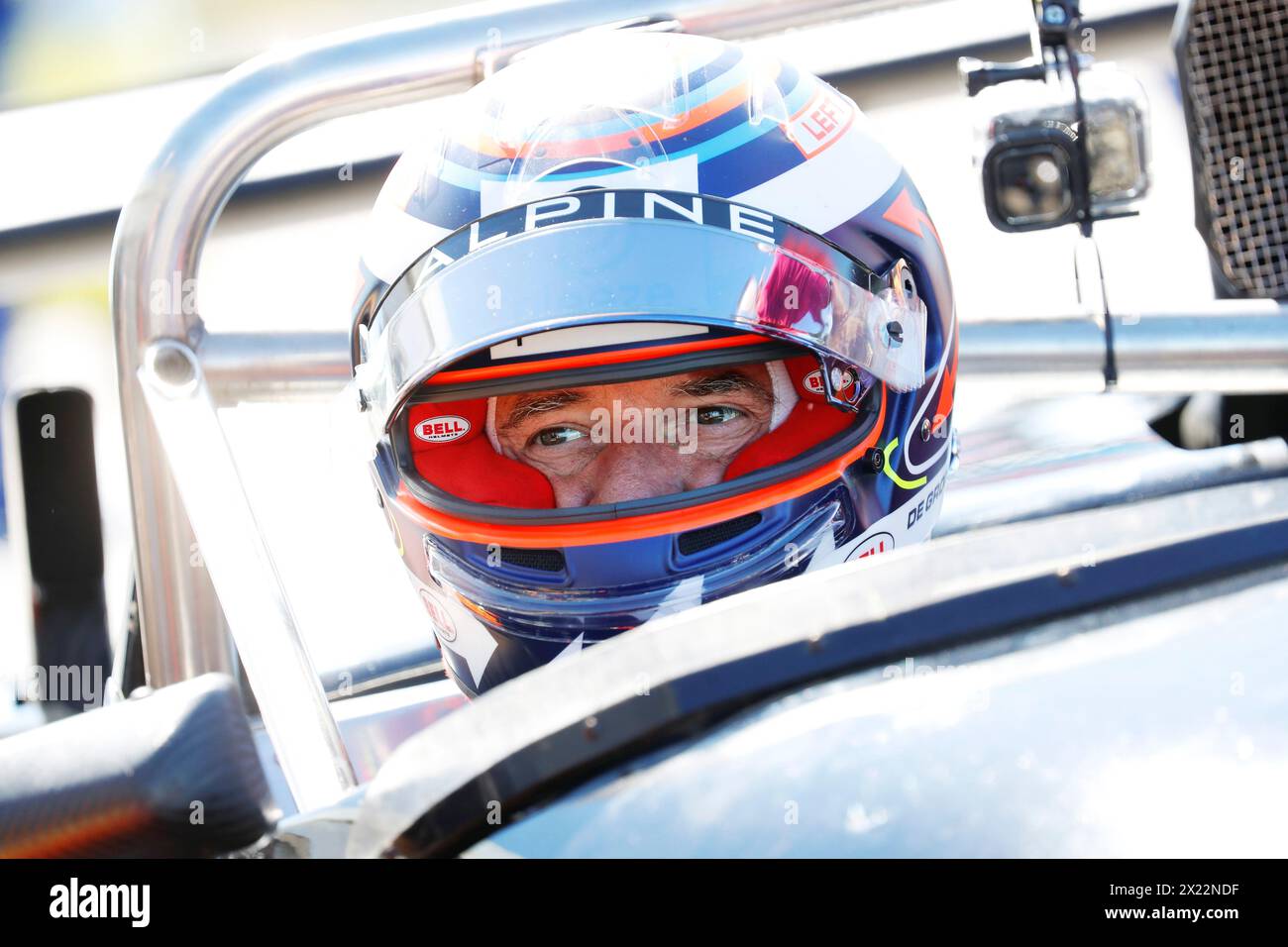 Le Castellet, Frankreich. April 2024. © PHOTOPQR/NICE MATIN/Frank Muller ; Le castellet ; 19/04/2024 ; Circuit paul ricard GP Prix de France Historique au Castellet du 19 au 21 avril 2024 stephane de Groodt - historischer großer Preis von Frankreich 19.-20.-21. April 2024 | Circuit Paul Ricard Credit: MAXPPP/Alamy Live News Stockfoto