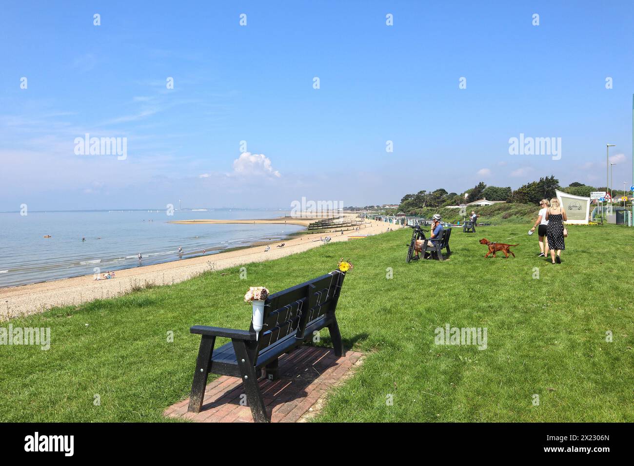 Hill Head Beach, Lee-on-the-Solent, Fareham Hampshire Großbritannien Stockfoto