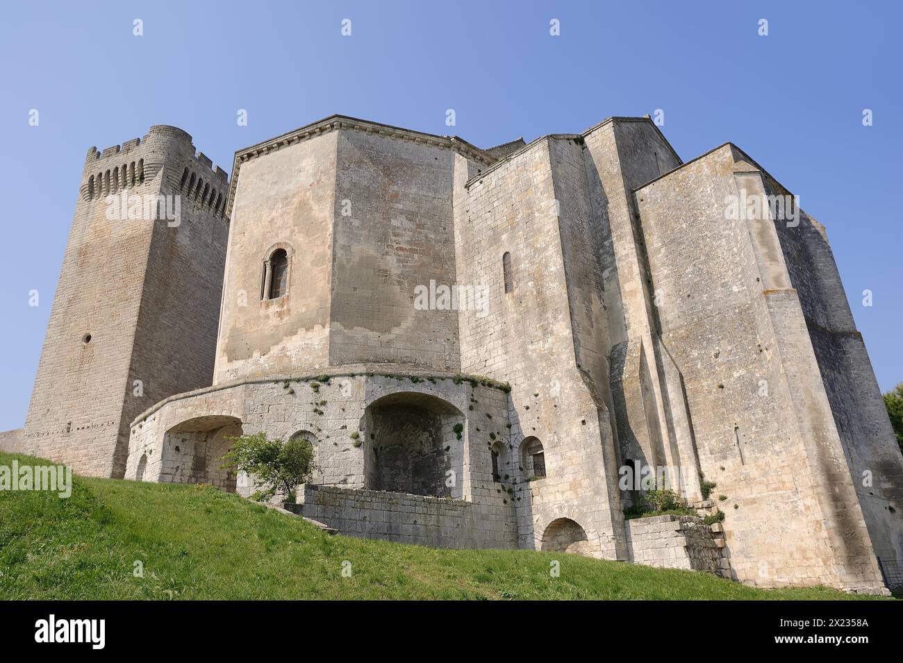 Kloster Montmajour, Bouches-du-Rhone, Provence-Alpes-Cote d'Azur, Südfrankreich, Frankreich Stockfoto