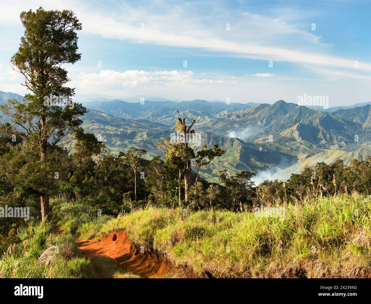 Berglandschaft Eastern Highlands, Papua-Neuguinea Stockfoto