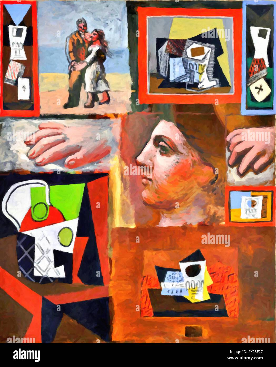 Studien, 1920 (Gemälde) des Künstlers Picasso, Pablo (1881-1973) Spanisch. Stock Vektor