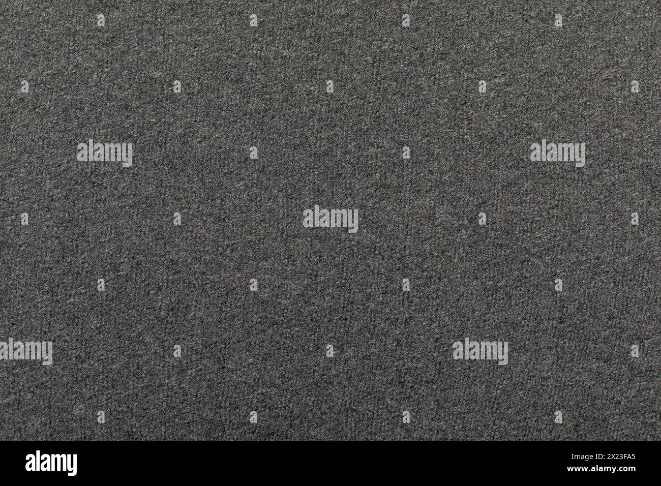 Melierter, grauer, strukturierter Hintergrund aus Jersey-Material aus organischer Baumwolle Stockfoto