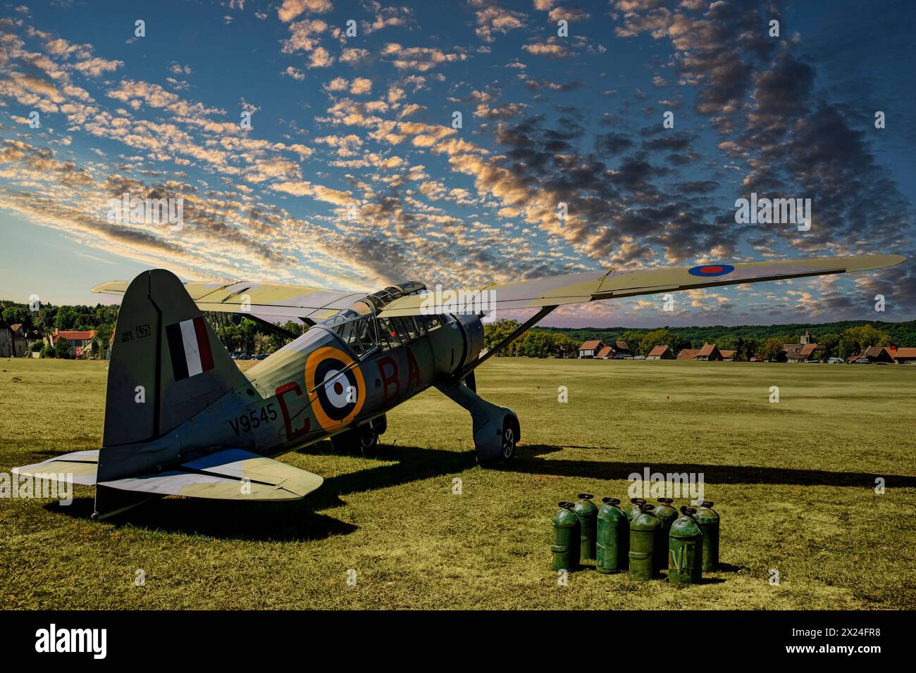 Ein WWII Westland Lysander STOL-Flugzeug am Sun n Fun Florida Air Museum in Lakeland Stockfoto