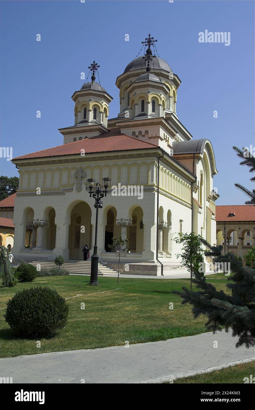 Alba Iulia, Rumänien, Rumänien; orthodoxe Kathedrale der Heiligen Dreifaltigkeit; Kathedrale Ortodoxa Stockfoto
