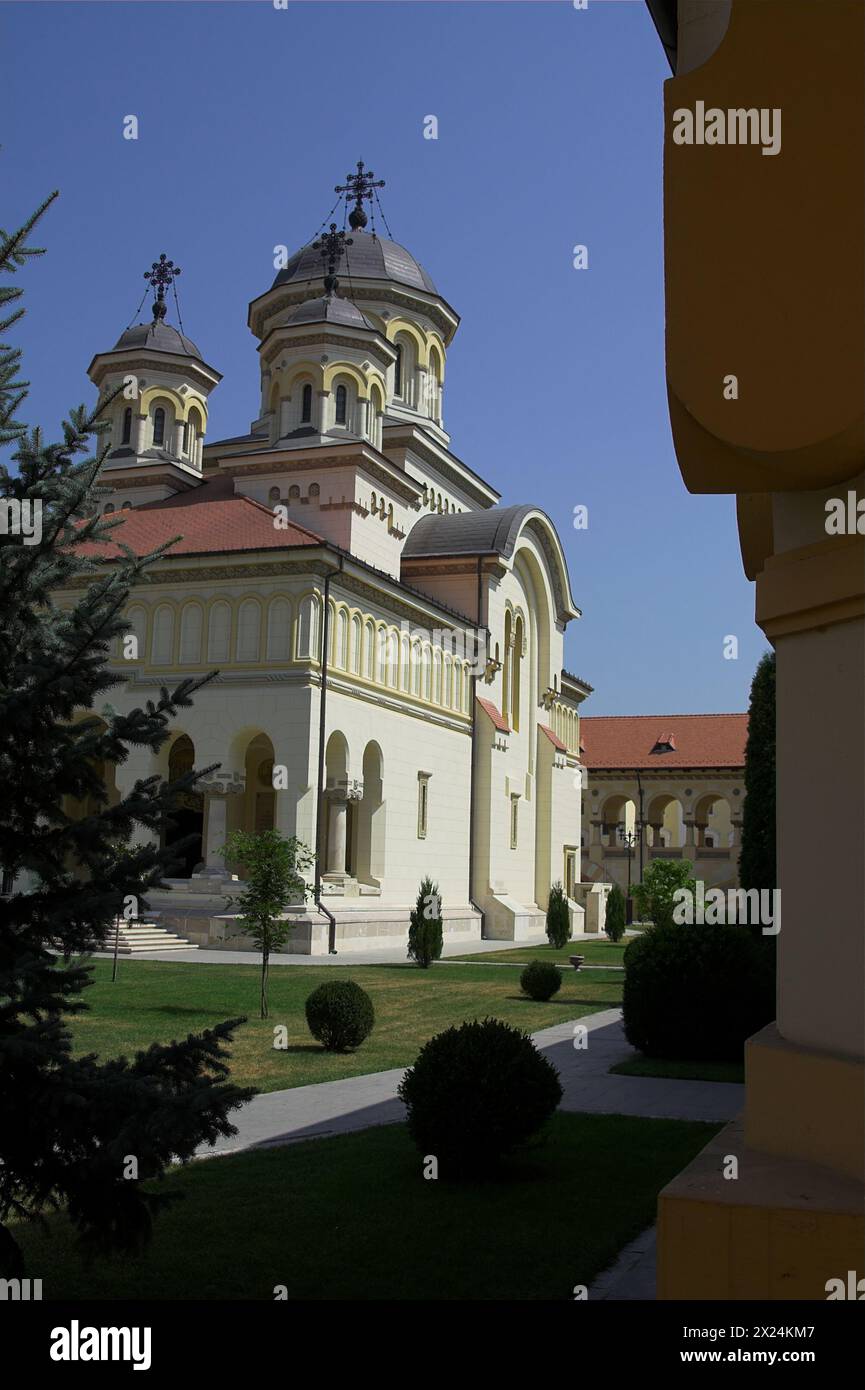 Alba Iulia, Rumänien, Rumänien; orthodoxe Kathedrale der Heiligen Dreifaltigkeit; Kathedrale Ortodoxa Stockfoto