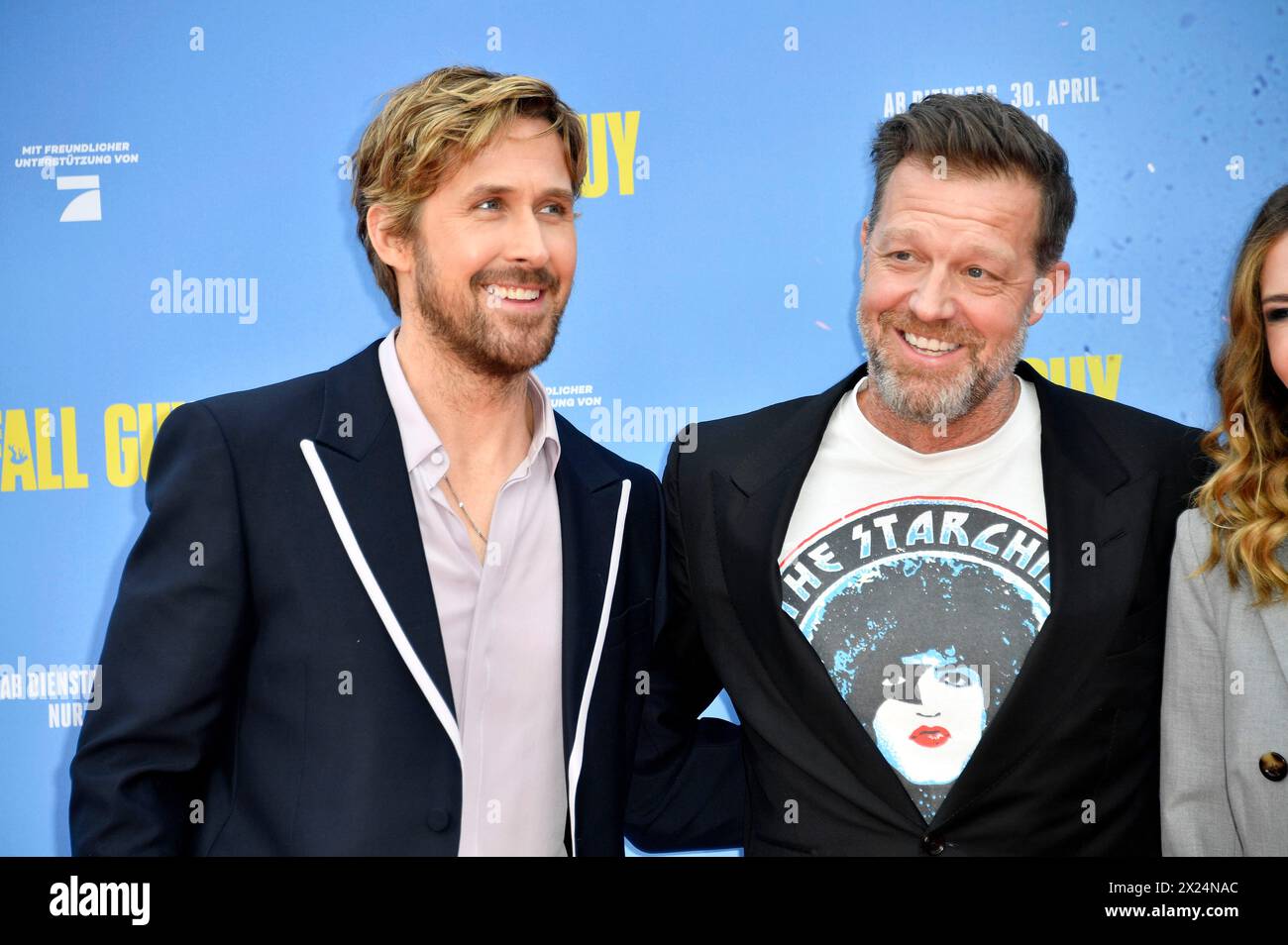 Ryan Gosling und David Leitch bei der Premiere des Kinofilms 'The Fall Guy' im UCI Luxe Uber Platz. Berlin, 19.04.2024 Stockfoto